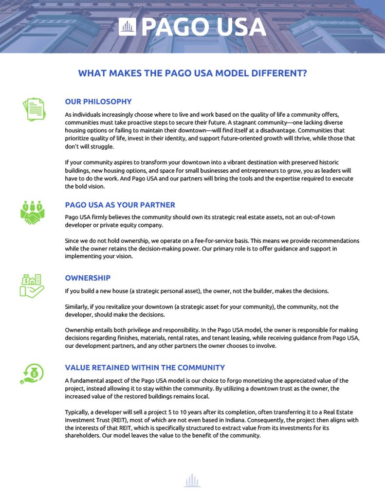 What Makes the PAGO USA Model Different